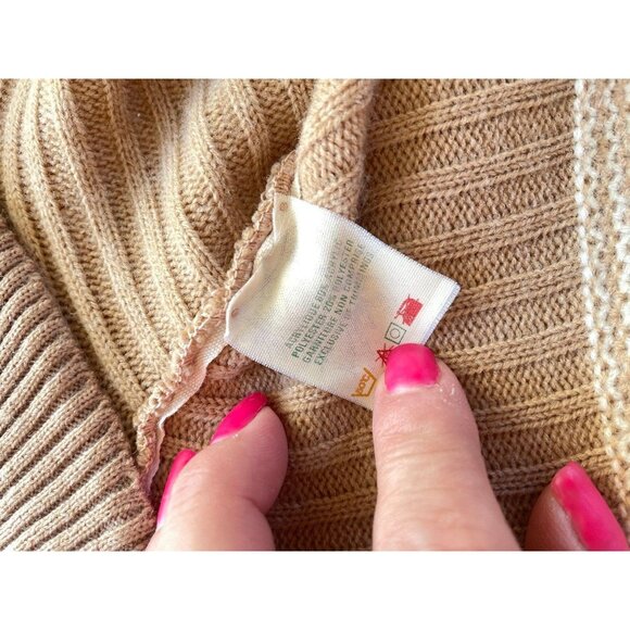 Vintage unisex cardigan, 80s knitted zipped jacket, Sears sweater gender neutral - Picture 10 of 10